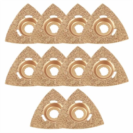 Versa Tool 80mm Triangular Carbide RASP, 8mm Offset Mount, PK 10 SB10L